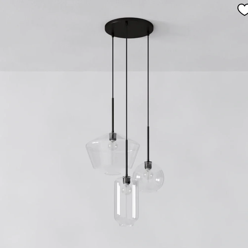 West Elm Sculptural 3-Light Chandelier Antique Bronze(Globe not included)